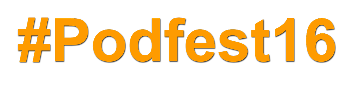 PodfestUS's tweet photo. Make sure to use our the hashtag #Podfest16 for this years conference!  Thanks@interviewconnections @NielGuilarte https://t.co/09zQk7vjGc