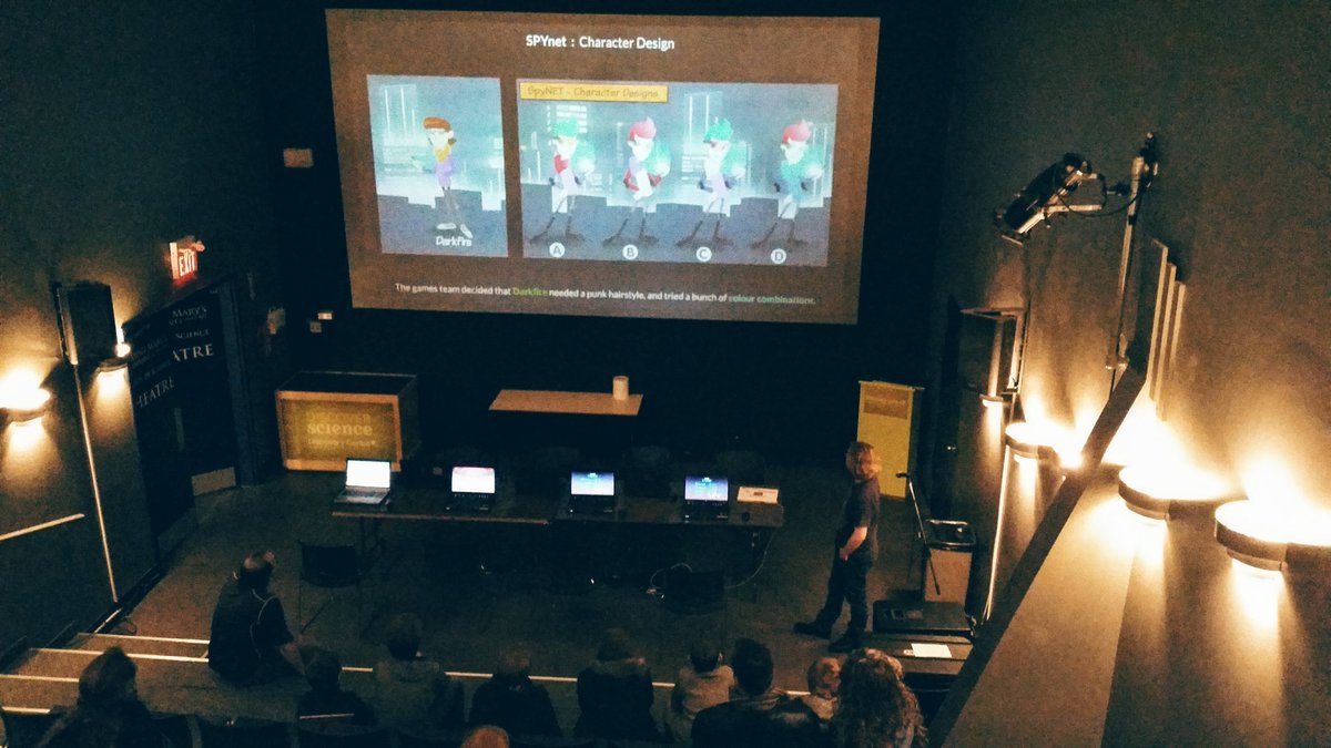 DiscoveryCntr's tweet image. Students learn the process of #GameDesign with @theredspace and test their #SpySkills with #SpyNet! #ICTdays