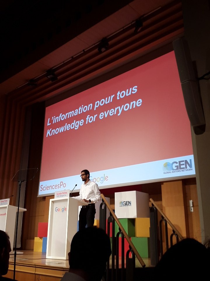 TBWACORPORATE's tweet photo. En live, le CEO de @Google /c la team #TBCorp pour soutenir la team @GoogleEnFrance #SundarParis https://t.co/4Dooa4YiXE