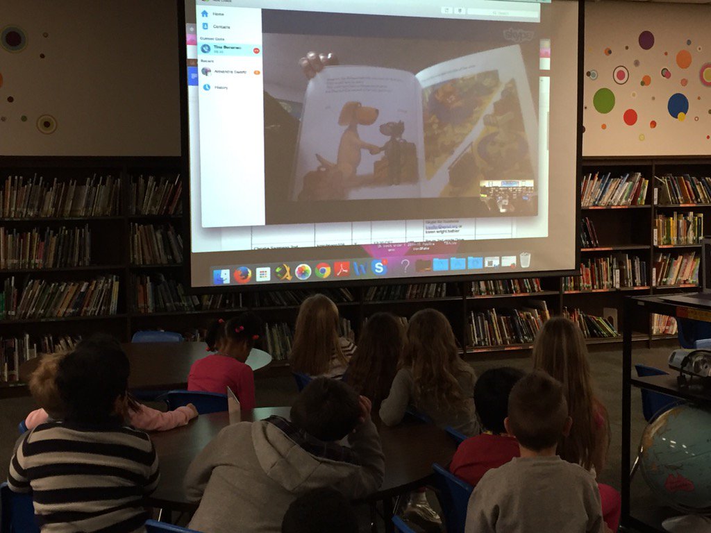 World Read Aloud skype! Thank you Ms Johnson! <a href="/bces1st/">Bear Creek 1st Grade</a> <a href="/BCESLib/">BCE Learning Commons (GCISD)</a> <a href="/BearCreekElem/">Bear Creek</a>