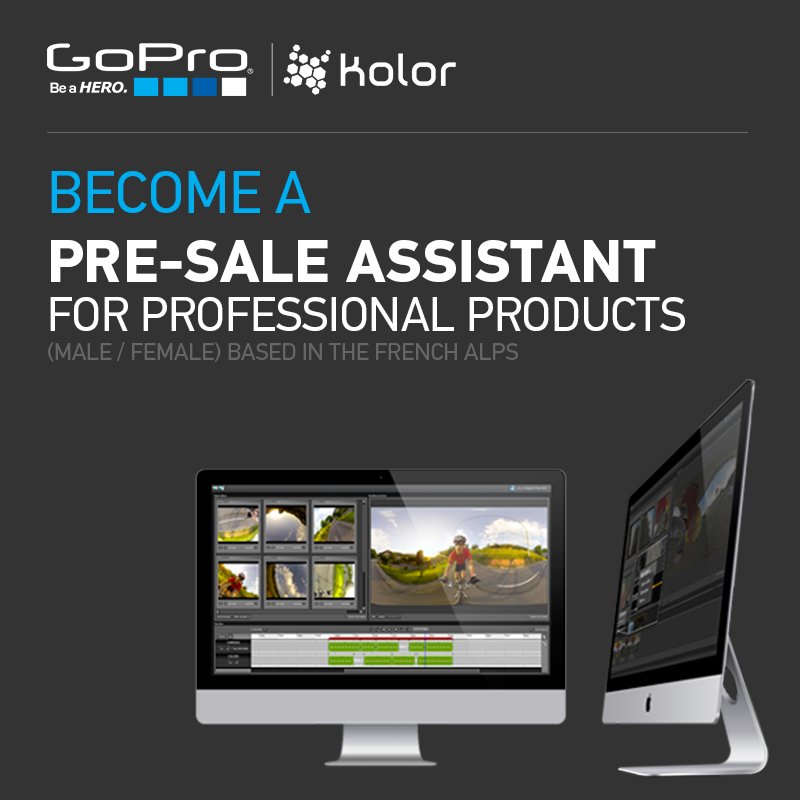 kolorcompany's tweet photo. Join the GoPro family as a pre-sale assistant in the French Alps! https://t.co/km8MNlAADq https://t.co/1OhRFGzKQD