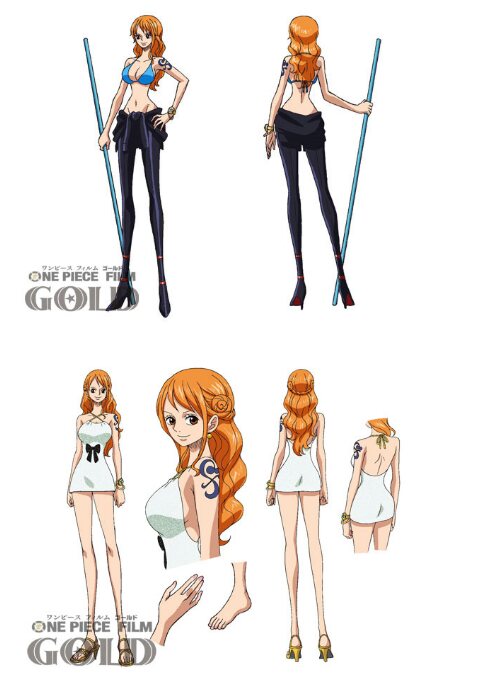 2016) Film Gold  One peice anime, One piece nami, Manga anime one