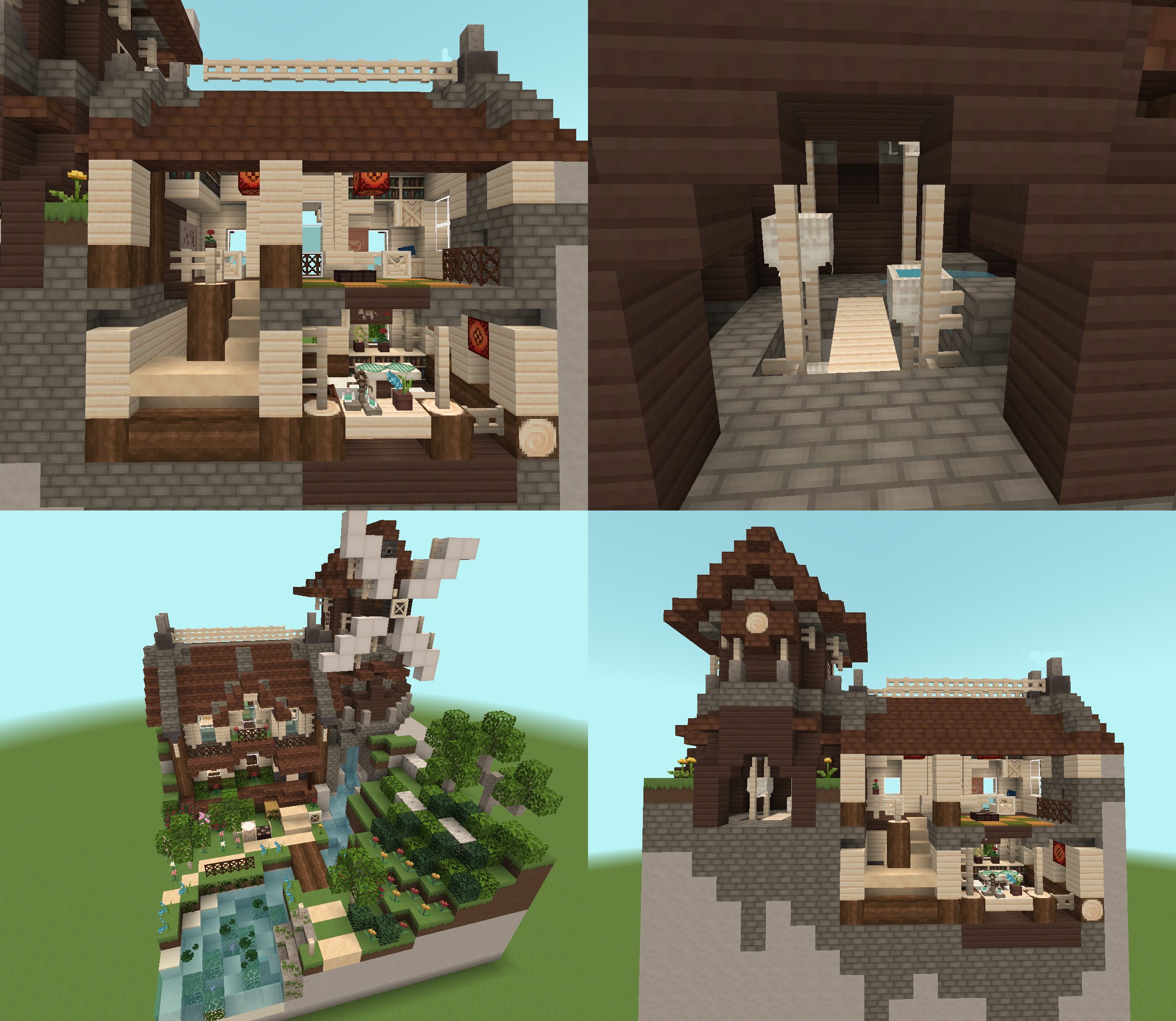 3 ないさ 風車と庭 Ver 1 7 2 テクスチャ はしばみ マイクラガーデニング Minecraft建築コミュ T Co Fdzy3zztsy Twitter