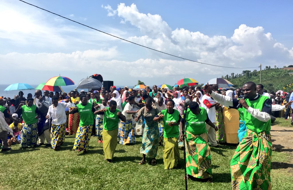 #TrueLove Campaign launch on Bugarura Island,for #HIV and teenage pregnancy prevention for the #youth. <a href="/RwandaHealth/">Ministry of Health | Rwanda</a>