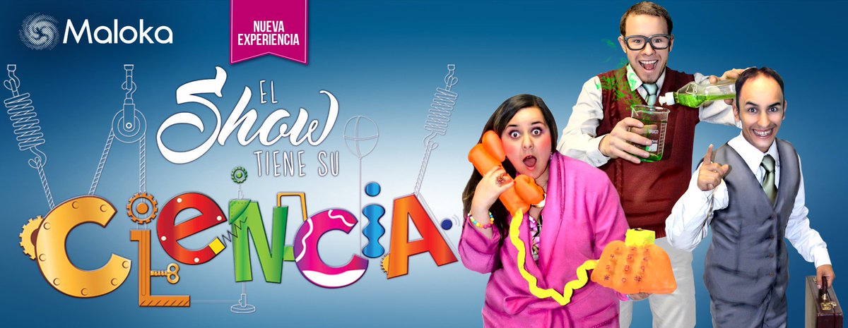 MalokaBogota's tweet photo. #MuyPronto Carmenza, Emilio y el Vendedor ¡Tres estrellas de Cienciollywood visitan Maloka! #TeatroCiencia https://t.co/XLWsWtby3o