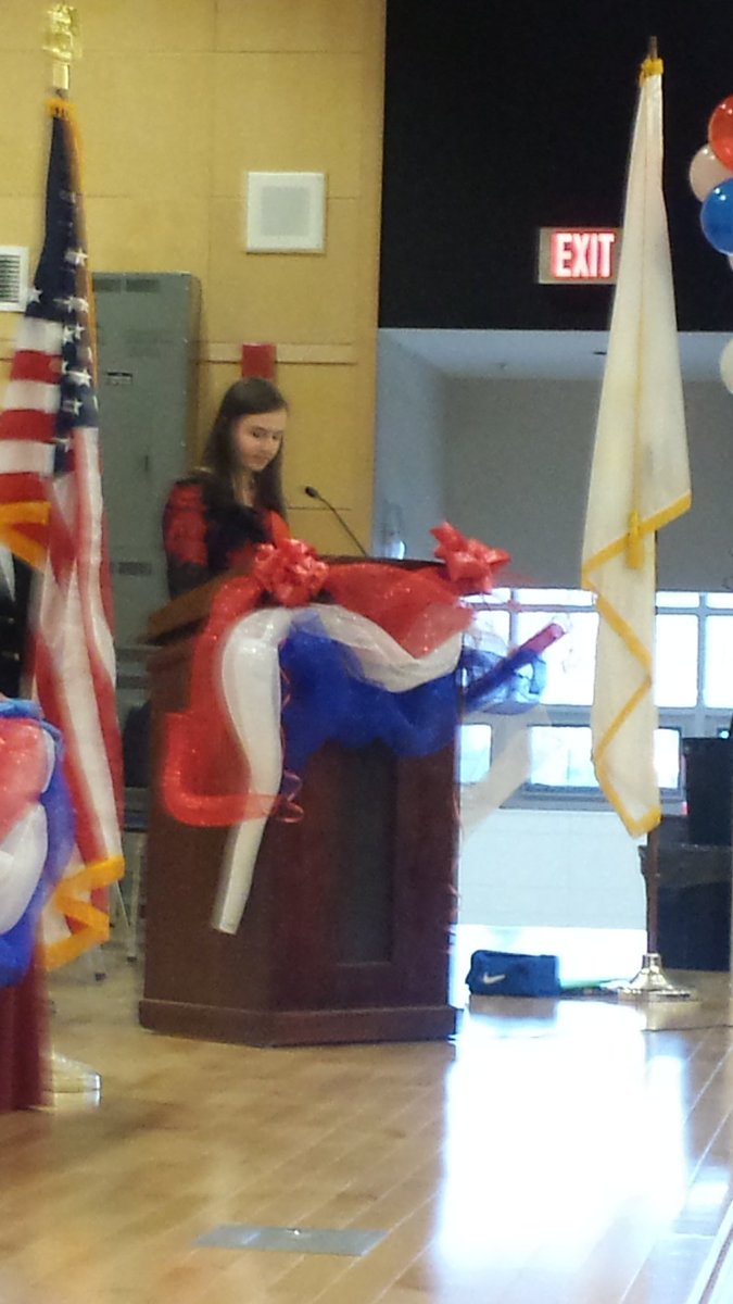 phyllishumphrey's tweet photo. Sophie moderating the mock presidential debate @ColemiddleEG https://t.co/lOeLB5Wd3S