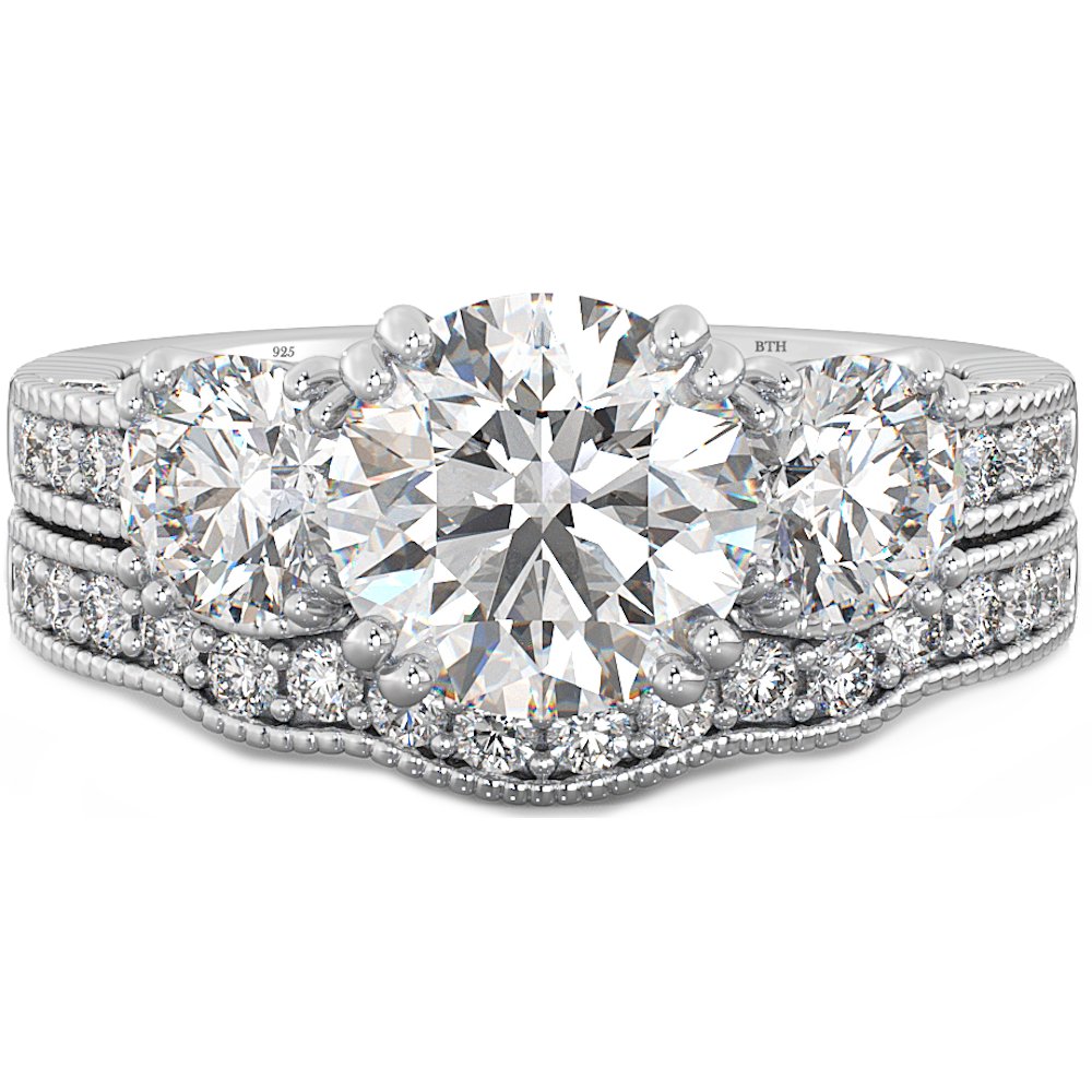 besttohave's tweet image. This week our #MidWeekPick is this stunning Unique Affordable Wedding Engagement Bridal Ring Set!