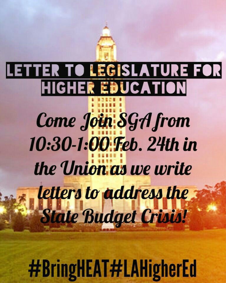 BrionneyJanee's tweet photo. Couldn't make the Rally Trip to BR? You can still #BringHeat by coming &amp; writing a letter showing your concerns! https://t.co/voXvPCmNk2