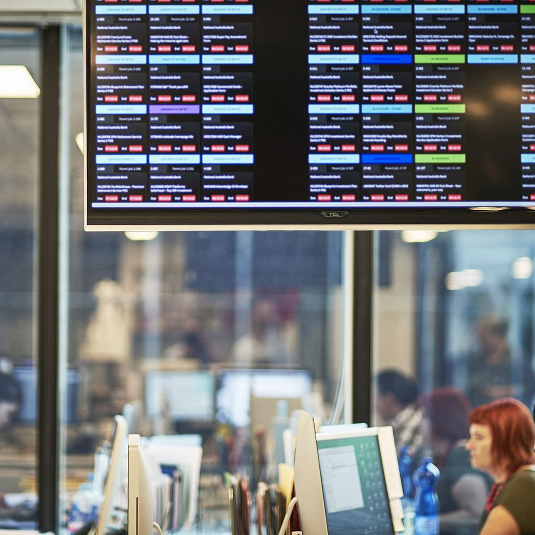 Keeping an eye on the status board in the Melbourne office. #egpluswwviews #officelife