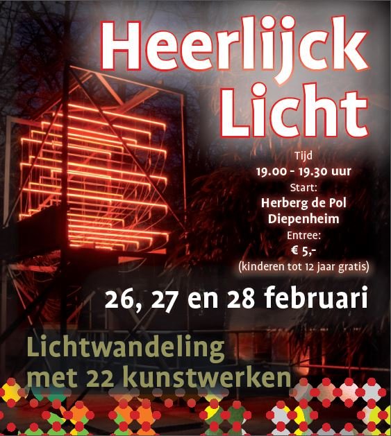 We hebben de #mediaplaatsingen verzorgd voor #HeerlijckLicht, lichtwandeling in #Diepenheim as. weekend