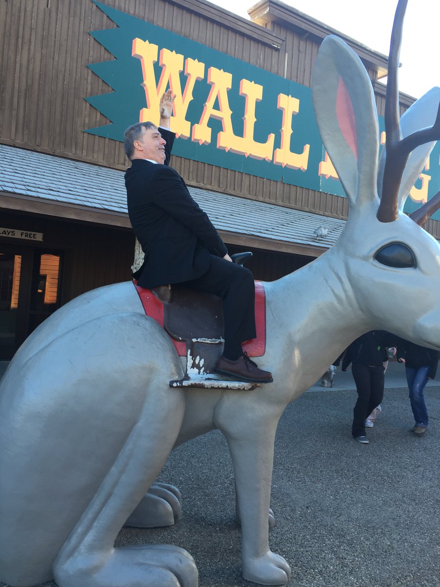dmherring's tweet photo. @SteveABrown1 touring @WallDrug Store yesterday while visiting @WallFFA for @NationalFFA Week! #FFAWeek2016 https://t.co/amwqTDOdME