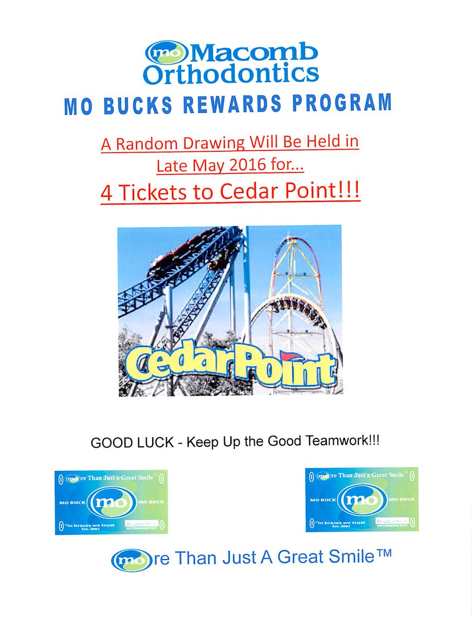MOSmilz's tweet photo. Next MO Bucks prize! #macomborthodontics #braces #drbieszki #mobucks #prizes https://t.co/Mh52UUcshQ