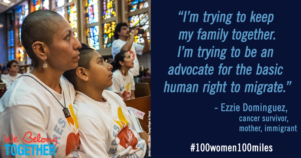 fams2gether's tweet photo. Ezzie of @CentroHumano on why she joined #100women100miles to see #PopeInMexico: https://t.co/S9UOsBjtfX