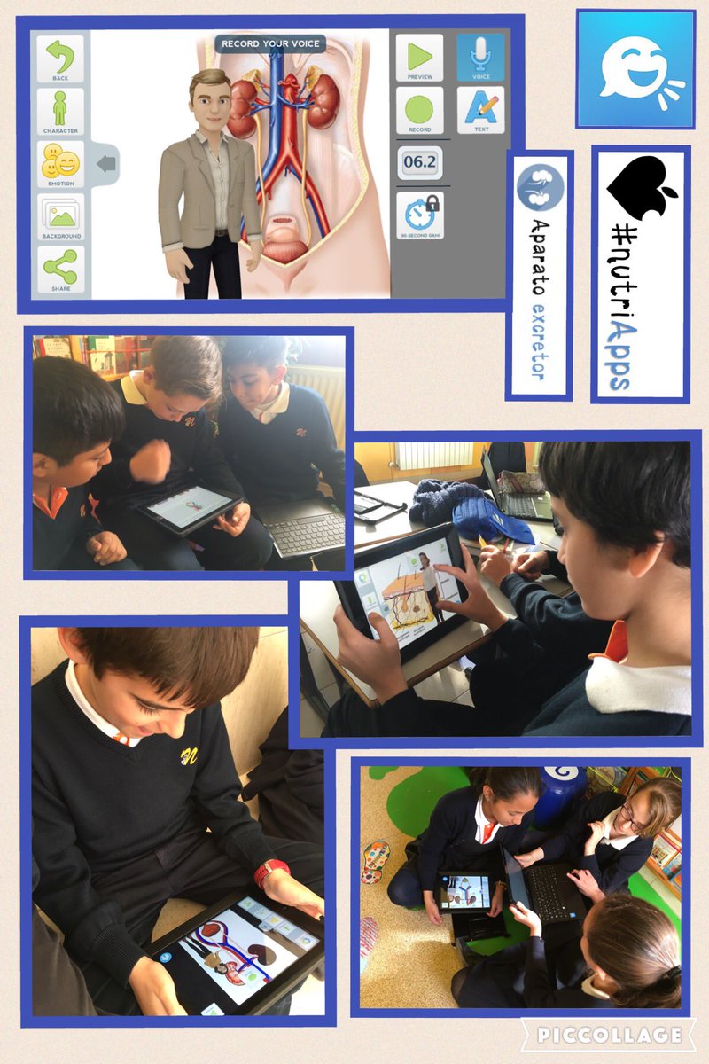 Marta_Ef's tweet photo. PCT 6° @nazaretoporto #nutriapps Crean avatar para explicar el aparato excretor con #tellagami https://t.co/sQkeENf49F