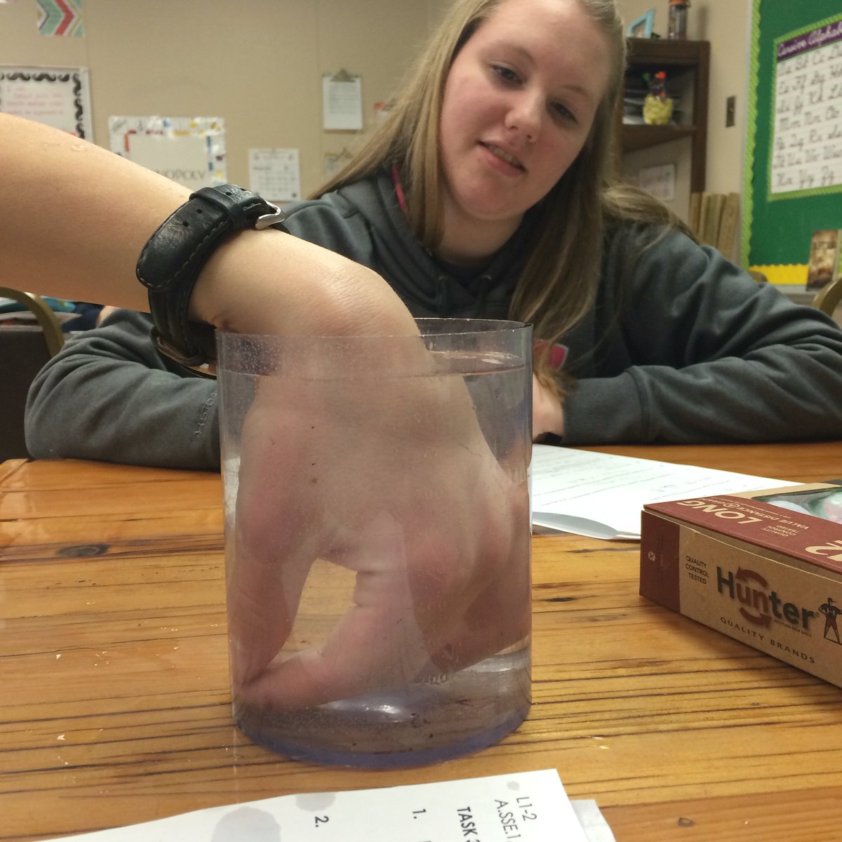 lorreek's tweet photo. Don't be fooled... We have our fair share of #shenanigans in #mathone! #kerrmsmath #wpmschat https://t.co/q83lwvvXqs