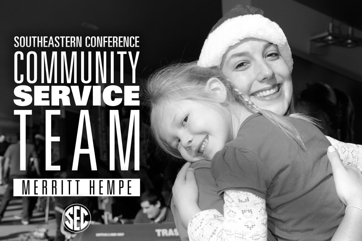 Congratulations, Merritt Hempe, 2016 SEC Community Service Team honoree!

READ>>gado.gs/5ej