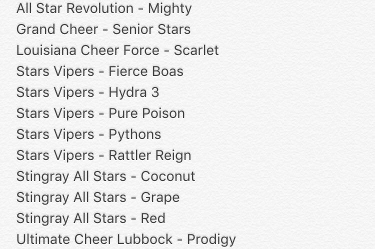 Teighlyr (@teighlyr_) on Twitter photo Congrats to the following <a href="/Royal_Custom/">Royal Custom Music</a> clients who won NCA! Thanks for letting me be a part of your season! ๐๐ถ Congrats to the following <a href="/Royal_Custom/">Royal Custom Music</a> clients who won NCA! Thanks for letting me be a part of your season! ๐๐ถ