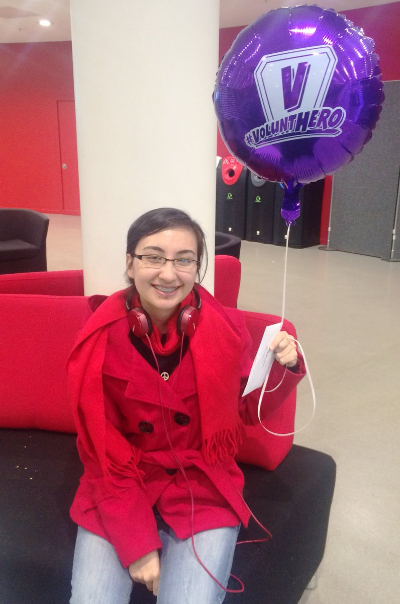 Alessia, an <a href="/IncrEdibleManc/">IncredibleEdible Mcr</a> student leader getting a well deserved thank you! Alessia you're a #VoluntHero #SVW2016