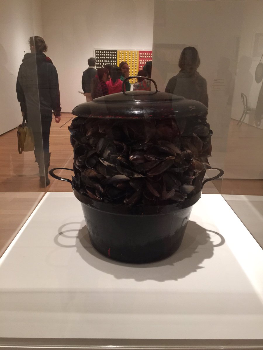ninalevent's tweet photo. Sneaked in a run through of the #MarcelBroodthaer exhibit @Moma . it is outrageous and contained at the same time. https://t.co/PvNq31VBvs