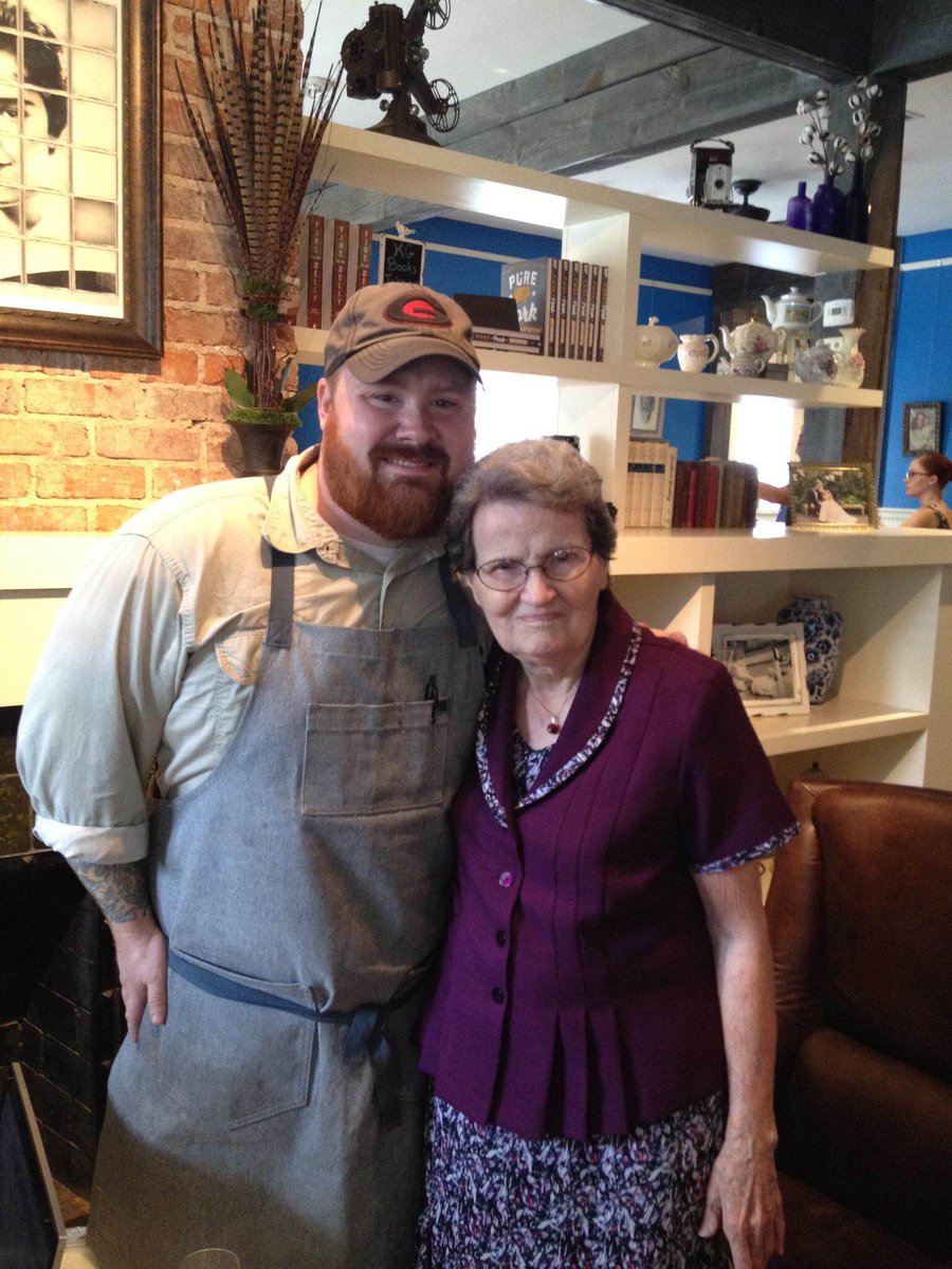 PannaCooking's tweet photo. "Geneva Gillespie, my granny and muse." @topchefkevin #offdutychef #pannachef #chefstyles #kevingillespie https://t.co/puejX7yYTY