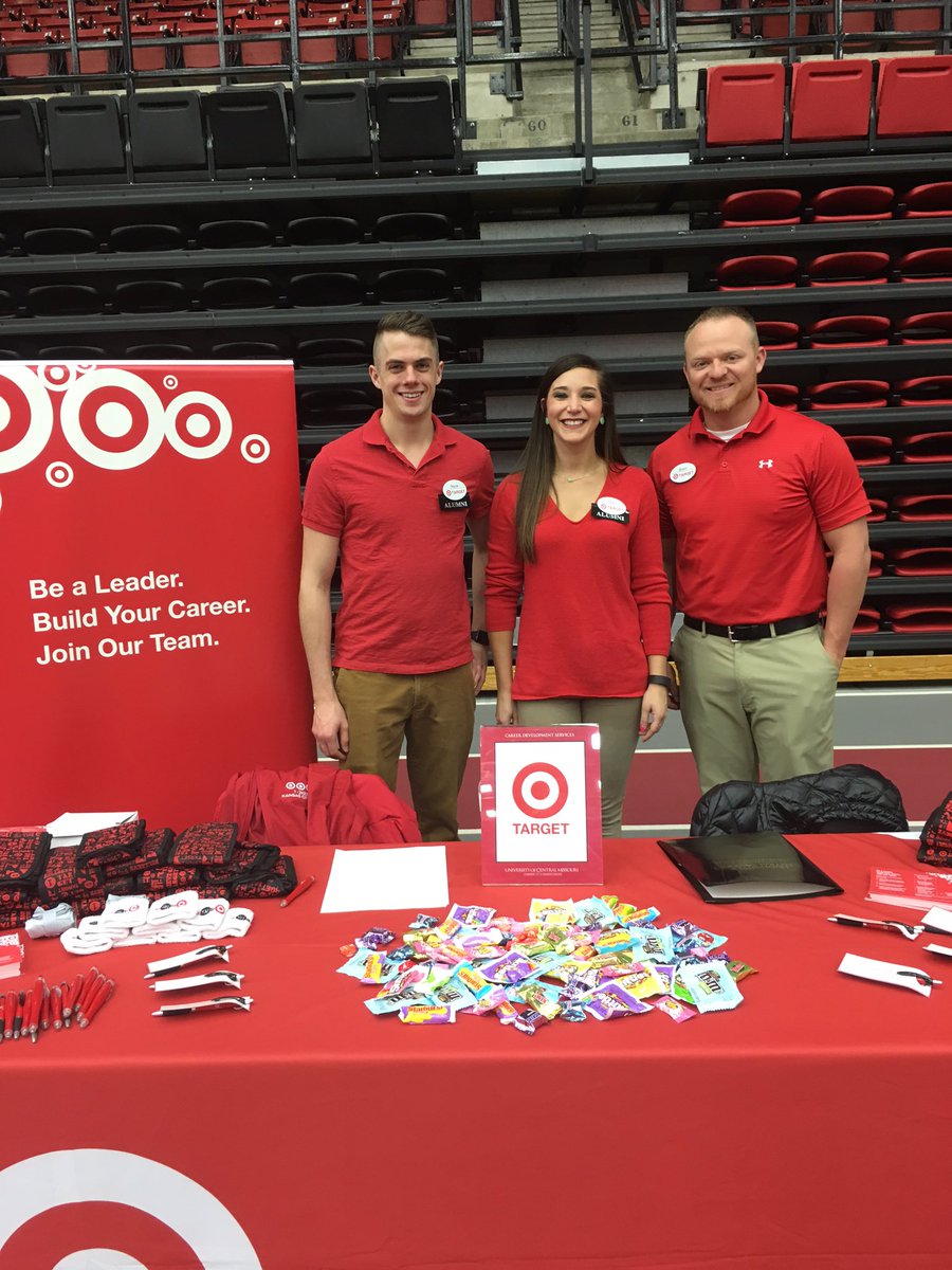 TessEDistefano's tweet photo. Come see us at the @UCentralMO career fair today from 1-4 in the multipurpose building! @Target 🎯 @taykwent https://t.co/oArnUvJFQ0
