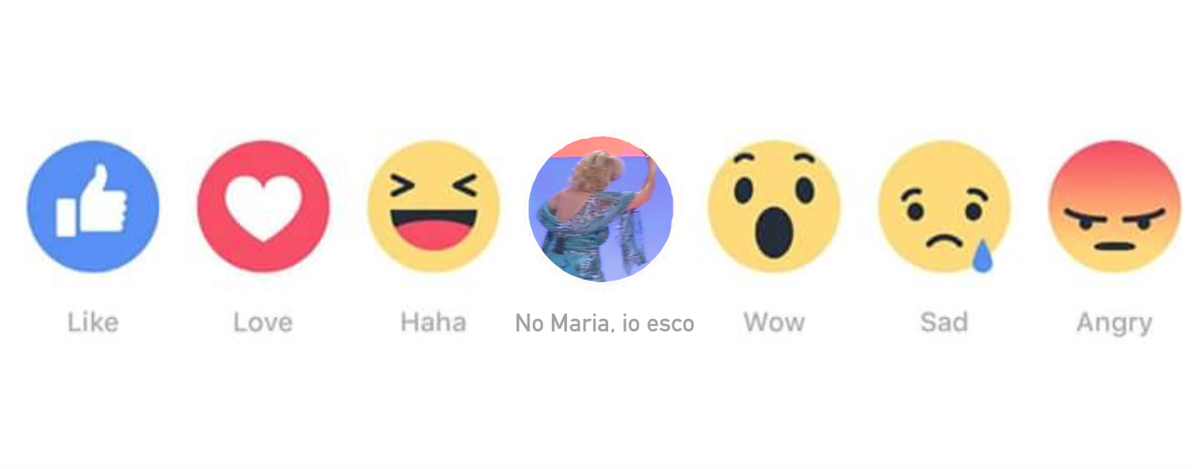Non saremo soddisfatti fino a quando #Facebook non sarà così. #Reactions