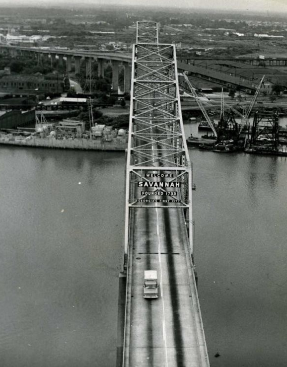 #TBT to the old #Savannah bridge, Such an great find! Thank you Athens Banner-Herald for this photo.
