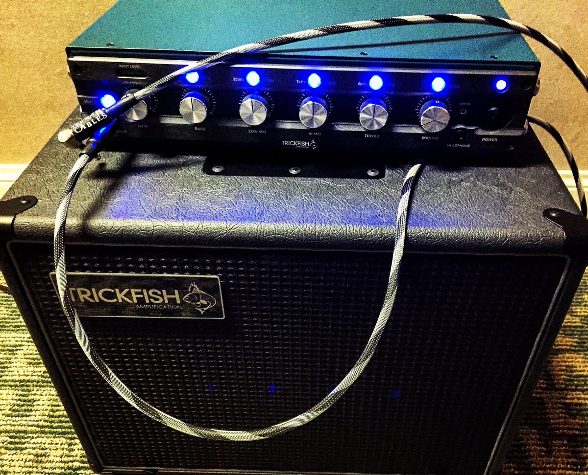 thebasshang's tweet photo. Soon..Video of the new #Trickfish #Bullhead1k head and #SM112 cabs and #TsunamiCable . @trickfishAmps @tsunamicables https://t.co/l7UtWplPoc