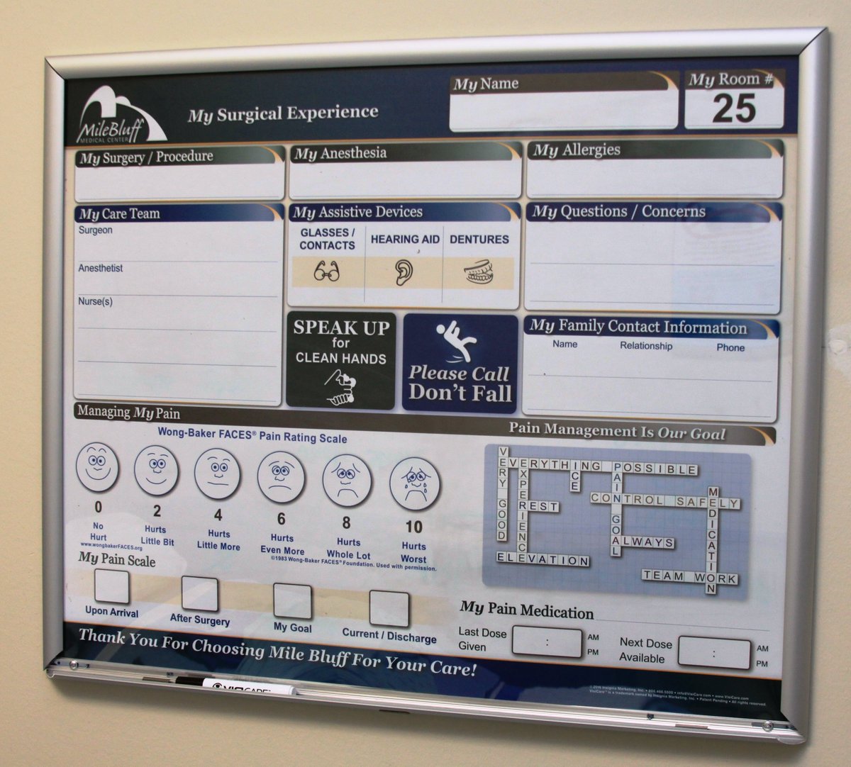 Excited for our new VisiCare Communication boards in Surgery!