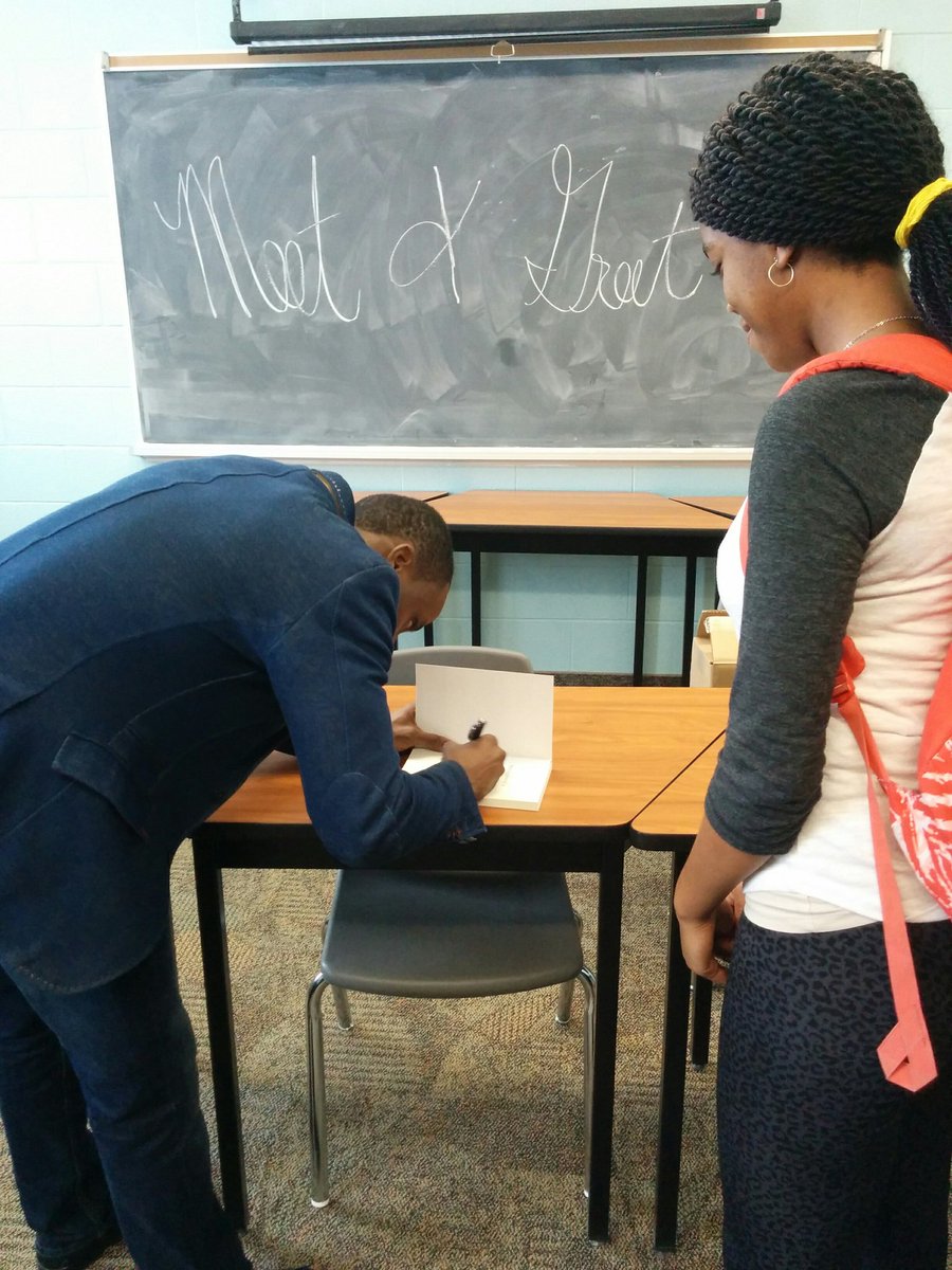 Meet and greet with @YahayaBaruwa after our Black History Month Assembly 📖 #StrugglesOfADreamer <a href="/npssbhm/">NPSS Black History</a> 🤗