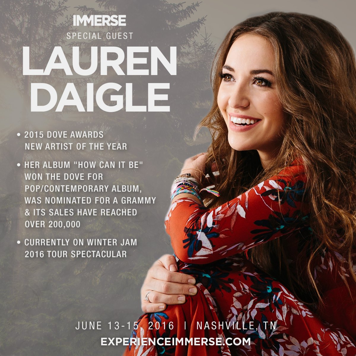 GMAimmerse's tweet photo. SO EXCITED to announce @Lauren_Daigle, @sethinmotion &amp; @VaShawnMitchell will be joining us at #GMAIMMERSE 2016! https://t.co/tQfDB5RSMC