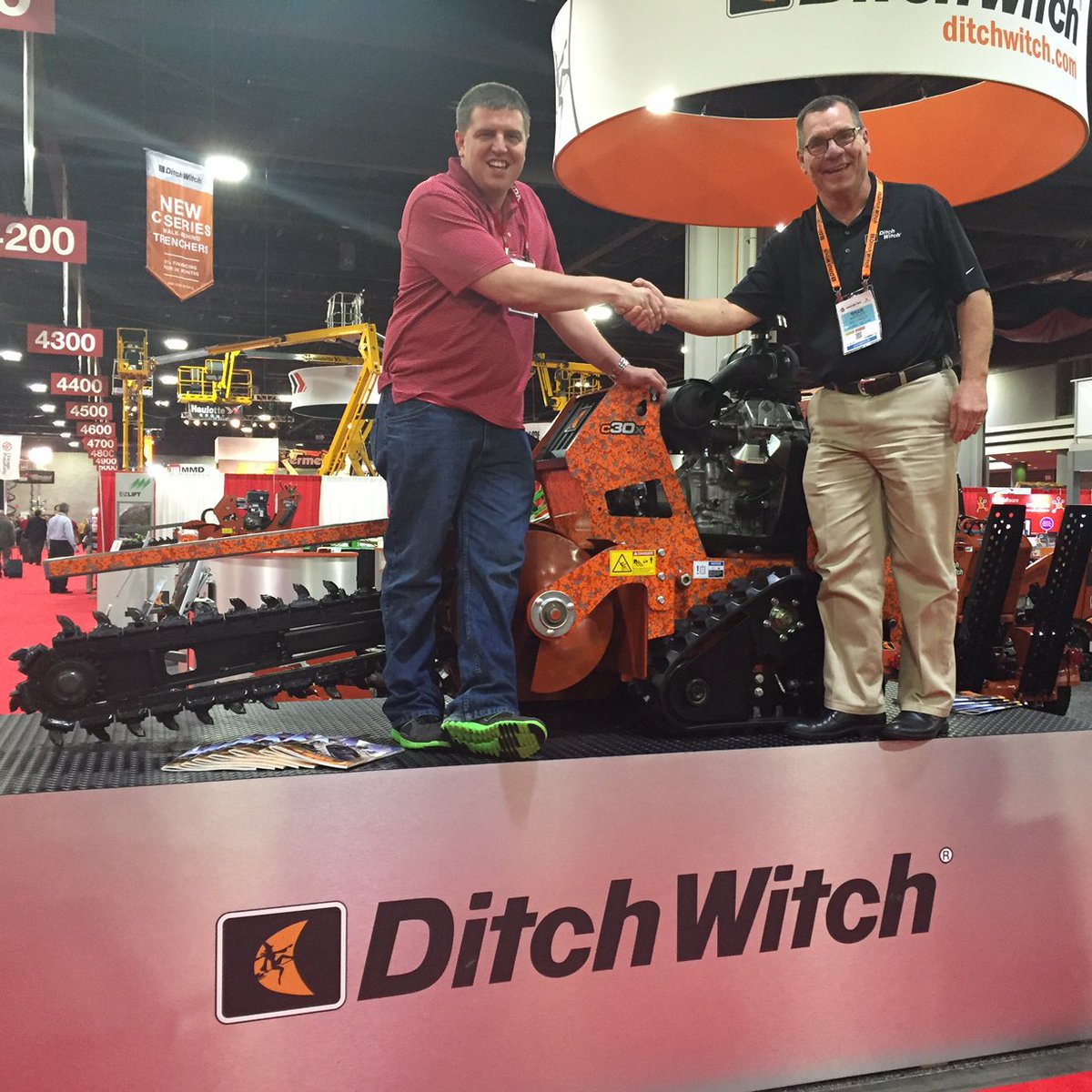 Ditch Witch On Twitter Our C30x Trencher Winner Is Curtis Gillman Left From Gillman Home Center In Batesville In Ditchwitch Trs2016 Https T Co 9uxly6c2n3