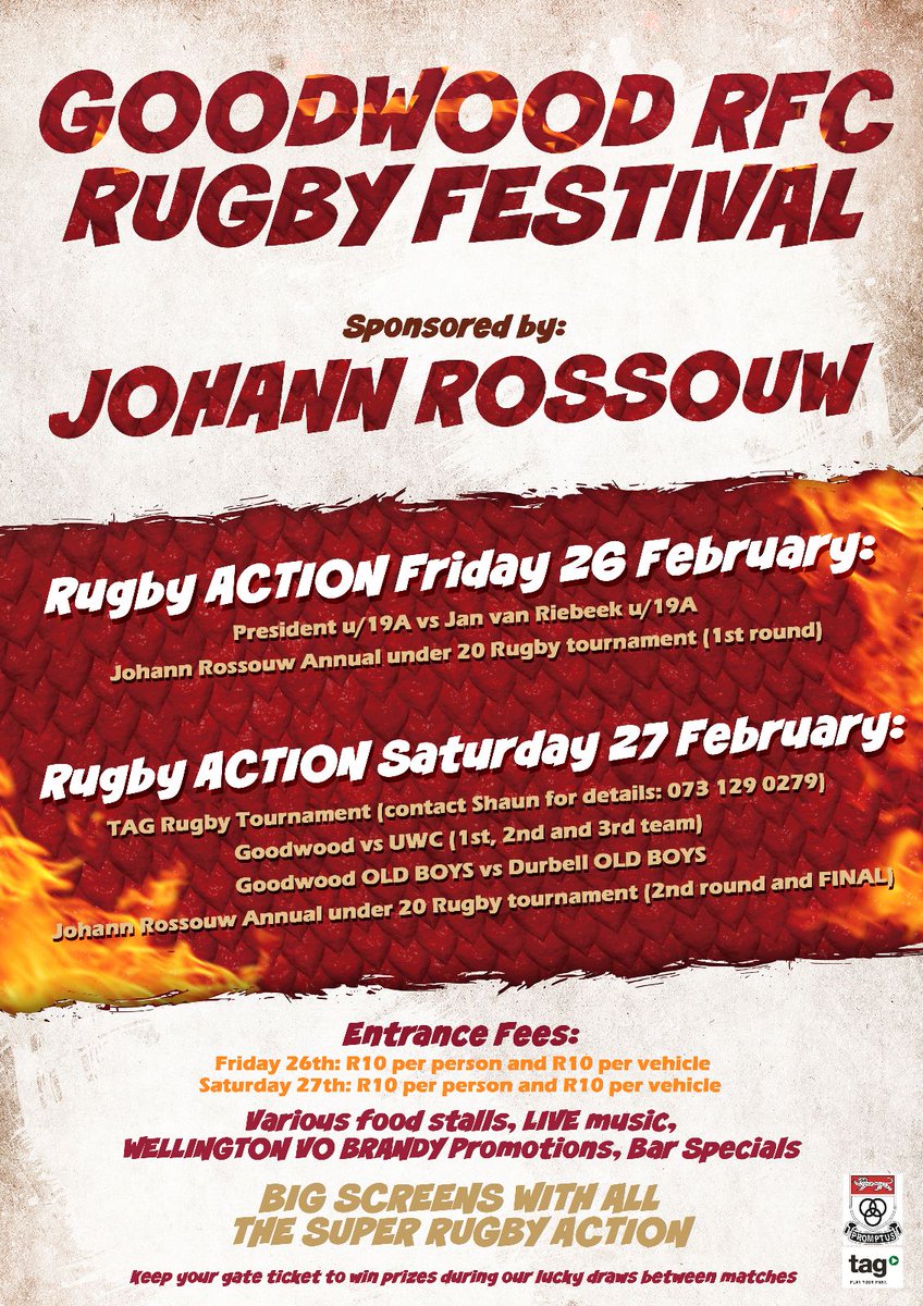 GoodwoodRFC's tweet photo. Goodwood u/20 Tournament
26 &amp; 27 Feb 2016 https://t.co/Za2GzaaXH3
