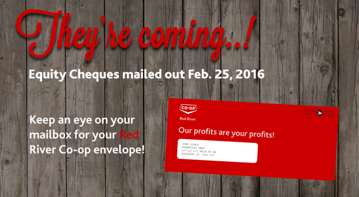 WinnipegNews's tweet image. Red River Co-op cheques being mailed tomorrow