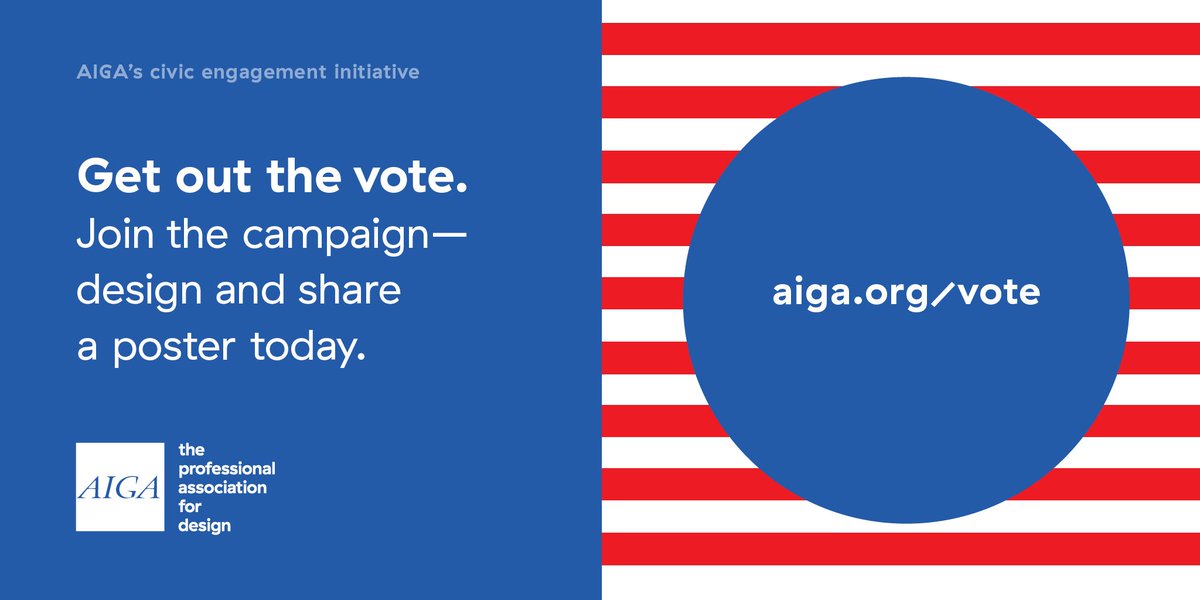 aigaphilly's tweet photo. Design that makes a difference: share a poster for #AIGAvote x @LWV's civic campaign https://t.co/U2PlJ28Son https://t.co/rqYeDWoZZE