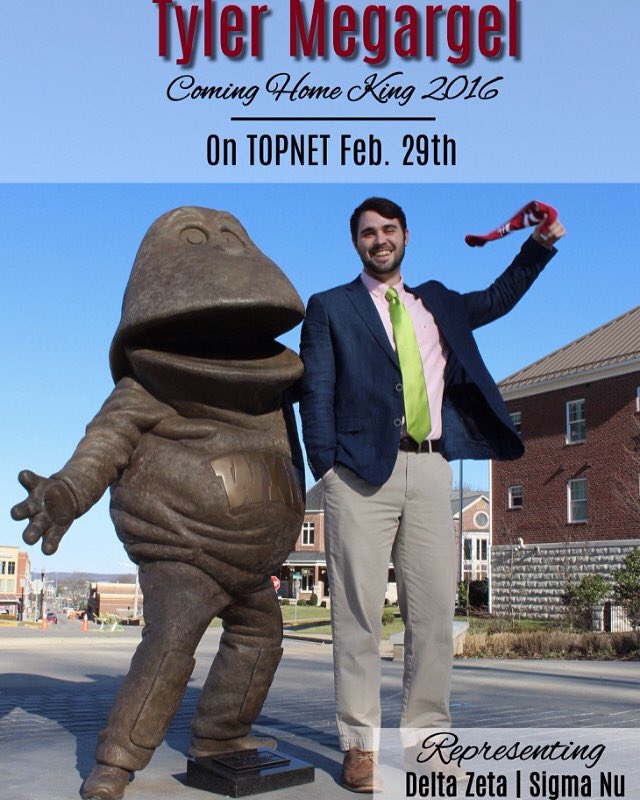 WKUDZ's tweet photo. Vote for Tyler Megargel for Coming Home King 2016! Fun Fact: Tyler is the IFC president! https://t.co/Pp8Ho0ZKym