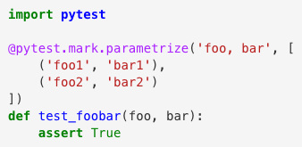 audreyfeldroy's tweet image. Parametrizing tests with pytest is nicer than using for loops to iterate over test values: hackebrot.github.io/pytest-tricks/…