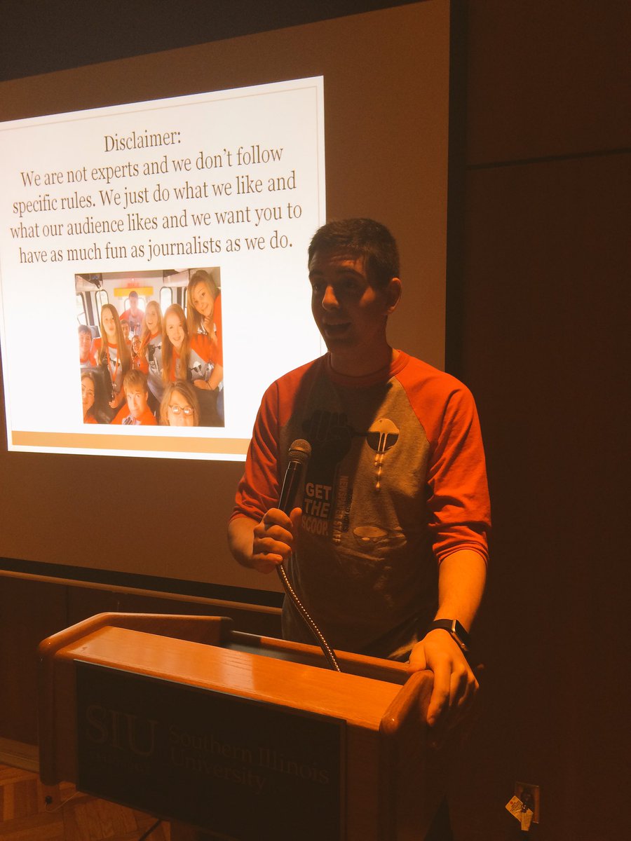 RBN staffers present at the So Il Scholastic Press Assoc Conf today. Proud of our leadership here today #wfredbirds