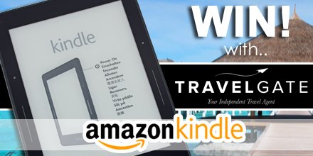 #WIN! An <a href="/AmazonKindle/">Kindle</a> with your local independent travel agent <a href="/GoTravelGate/">TravelGate</a>! Follow &amp; RT! gotravelgate.co.uk