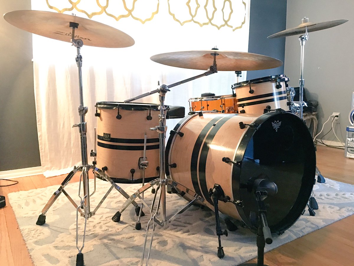 thenotionaries's tweet photo. Tracking some new demos today on Andrew's beautiful custom Spaun kit. https://t.co/xe9f5IOHx3