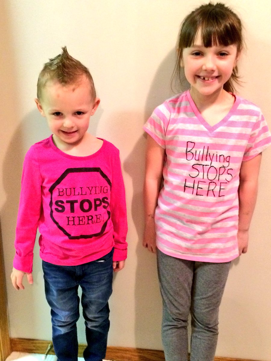 kaitlynbristowe's tweet image. Makin auntie proud! Scares me how young bullying can start. Wear your pink shirt today and let's make kindness cool