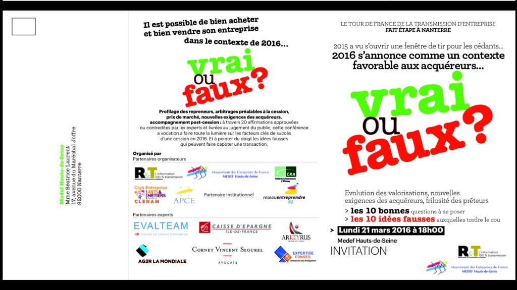 jlscemama's tweet photo. Une invitation à une conférence-débat sur le thème "2016 s'annonce comme un contexte favorable aux acquisitions... https://t.co/fO9PUVrnfA