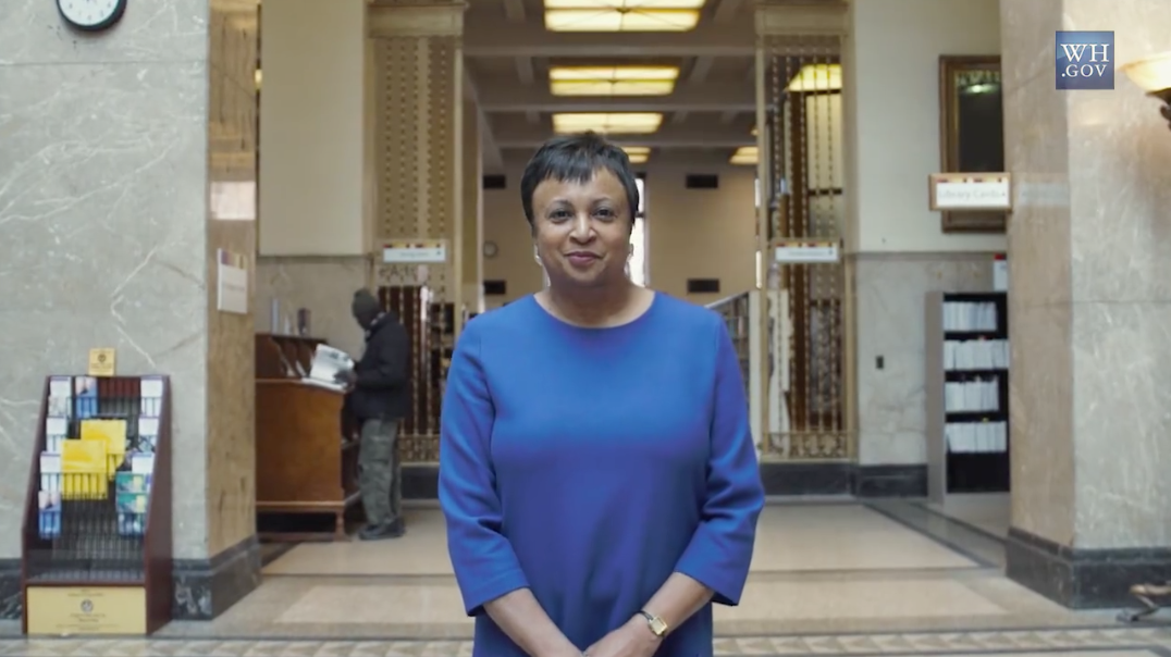 mic's tweet photo. .@POTUS just nominated Dr. Carla Hayden to be the 1st woman AND African-American Librarian of Congress in history https://t.co/GiTUOQQhZ5