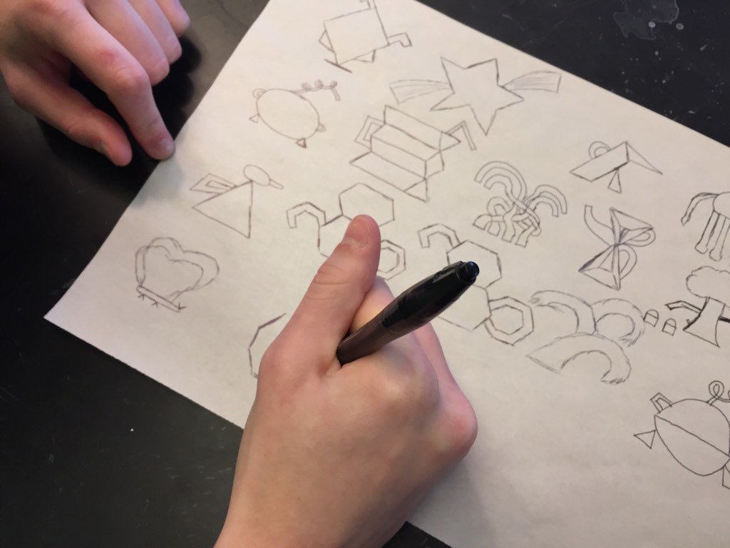 MeridithRidl's tweet image. teapot designs begin! #problemsolving #hchsart #hcmaroons #sculpture #process