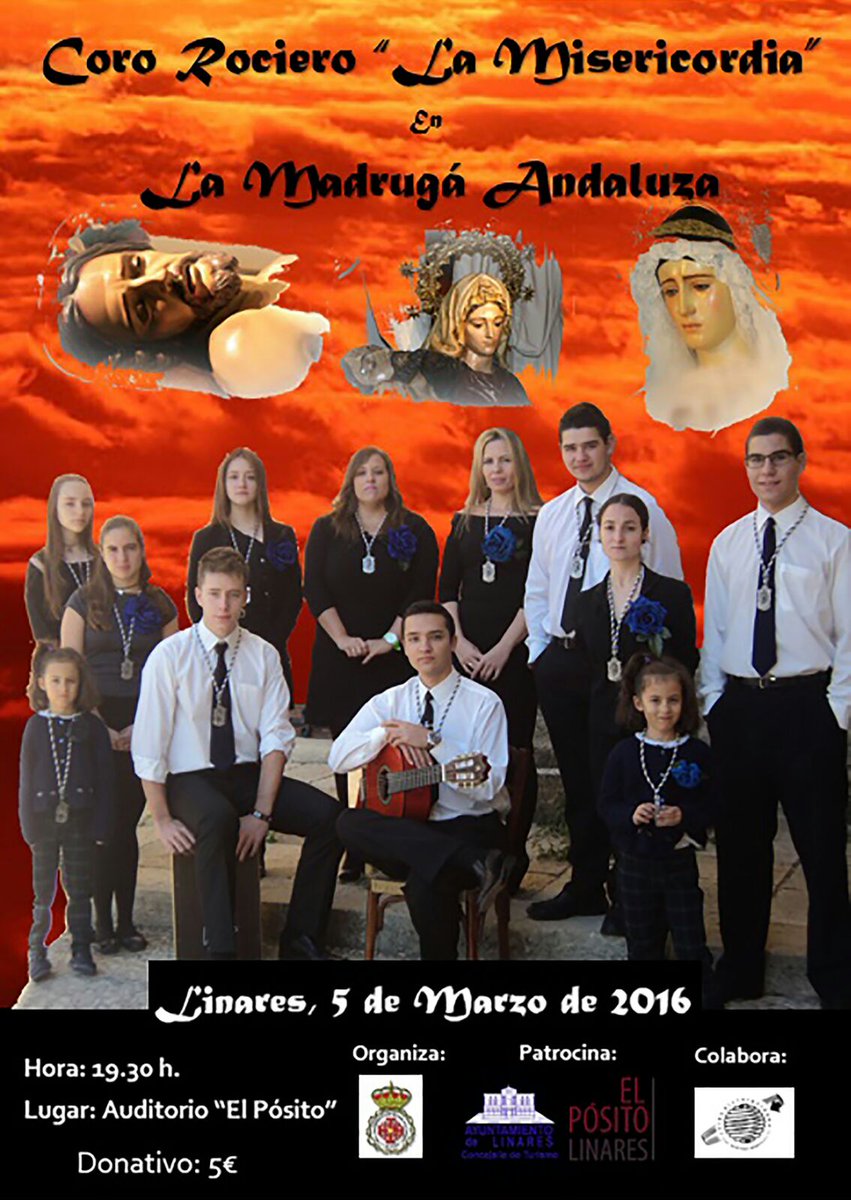 SantoEntierroLi's tweet photo. Venta de entradas para el musical "La Madrugá Andaluza": Nuestra Casa Hermandad (C/Pontón, 61), L-V  17.00 a 20.30h https://t.co/BBUywnRlym