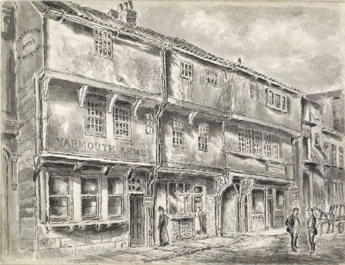 Hull_Museums's tweet photo. Our next 2 #PastPints pubs are The Yarmouth Arms & the George Yard Inn on High St, c.1885 https://t.co/kXtAE4gXLt
