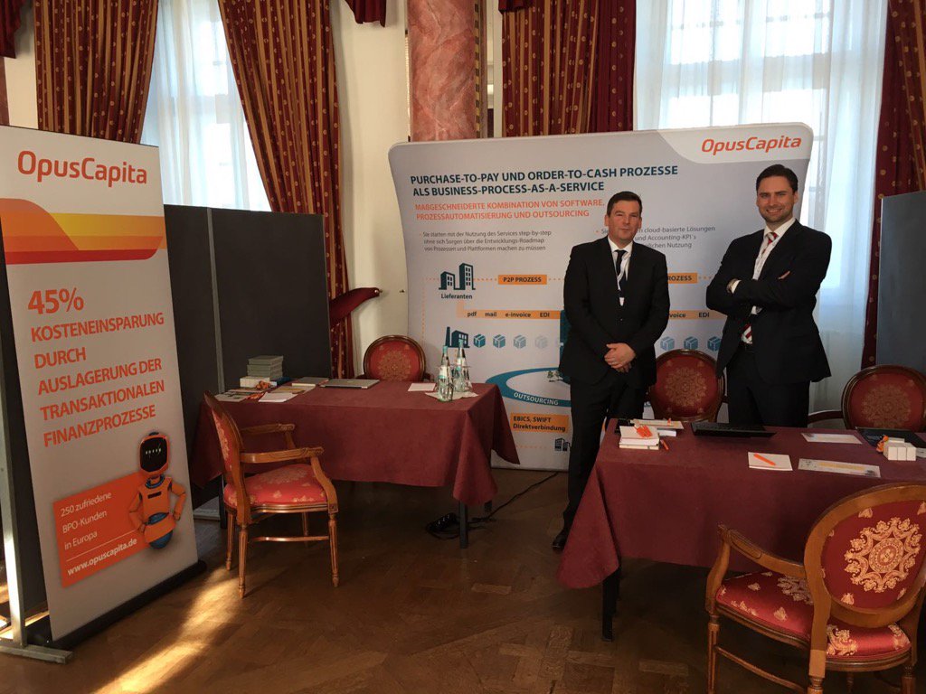 OpusCapita welcomes on #StrategieTage Finance in Bergisch Gladbach.
