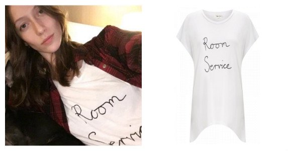 Dressr's tweet photo. We're crushing on @ZimZimZimmer_A keeping it cool in her white @RoachRotten t-shirt: https://t.co/asdD2rRAdn 🍕🍴 https://t.co/hsPddx8Xp5