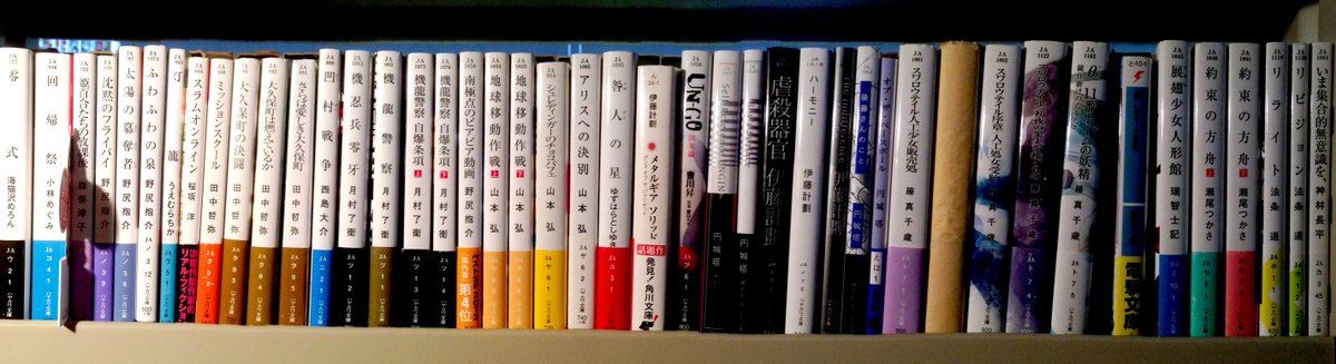 ここで面白いのは、背表紙がハヤカワ文庫統一フォーマットか否かで分類