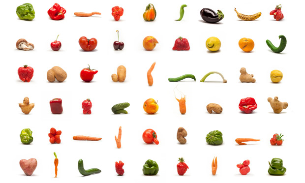 misshaped fruit and vegetables  are edible yum yum